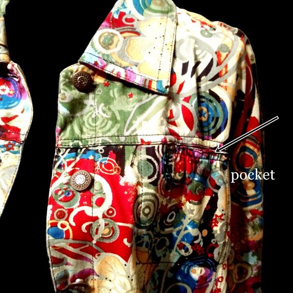 Kaktus Size XL Woman's Top Jacket, Plus Size Woman, Vintage XL Oversize Jacket - Picture 5 of 16